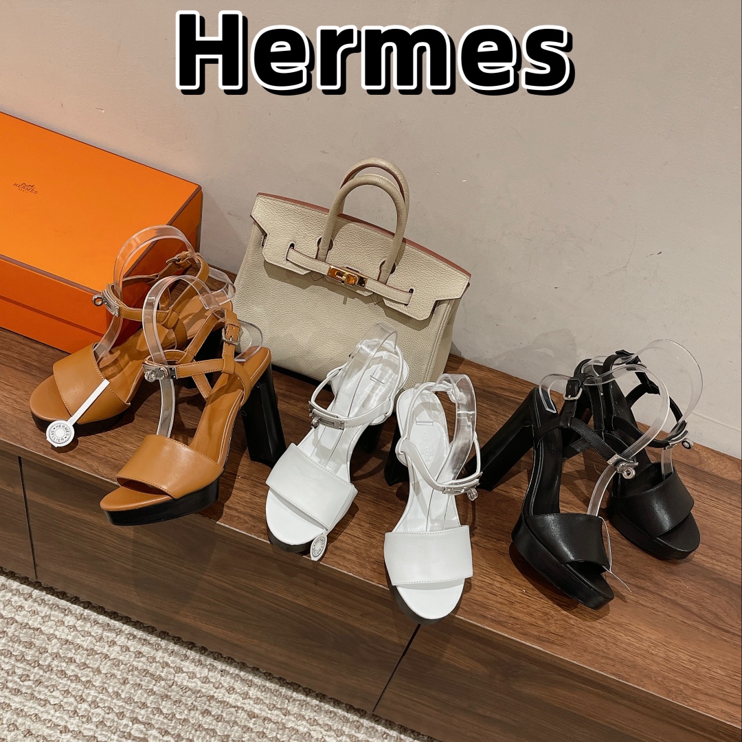 [TOP] HRMES Glam Sandals  - GHW -3 Color- Hermes