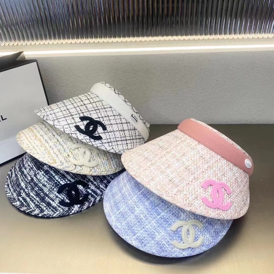 [TOP] CH@NEL Sun Cap - 5 Color - Chanel