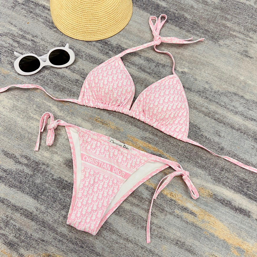 [TOP] D!or Bikini - Pink/Black - Christian Dior