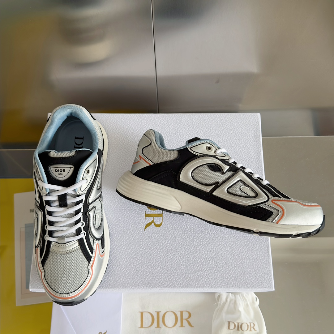 [TOP] D!or B30 Low Top Sneakers - Gray - Christian Dior
