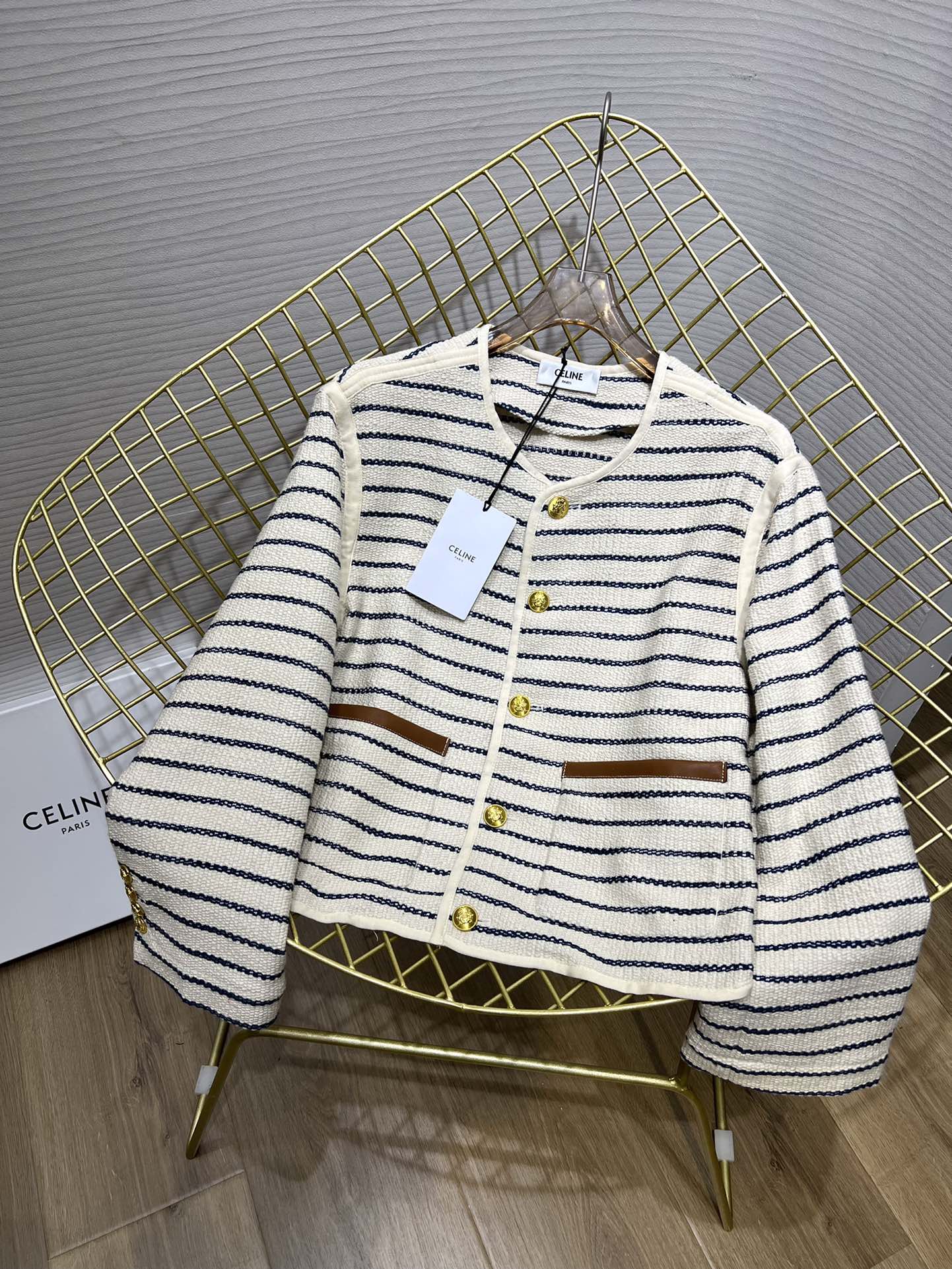 [TOP] CLINE Striped Jacket - Celine