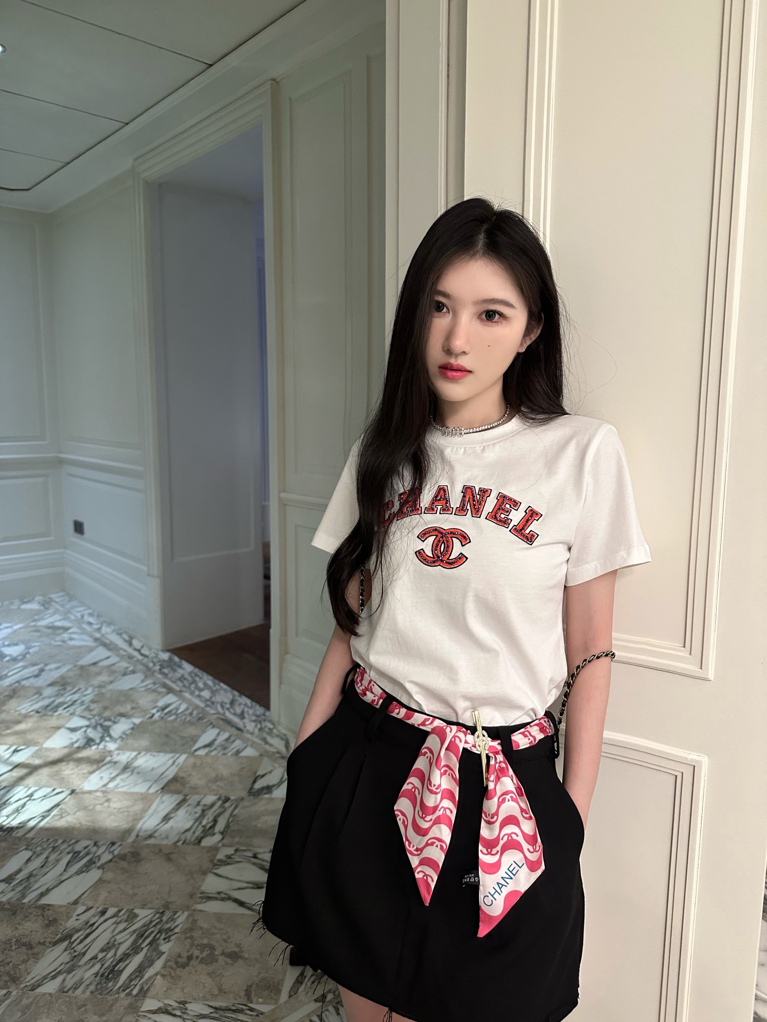 [TOP] CH@NEL T-Shirt - 2 Color - Chanel