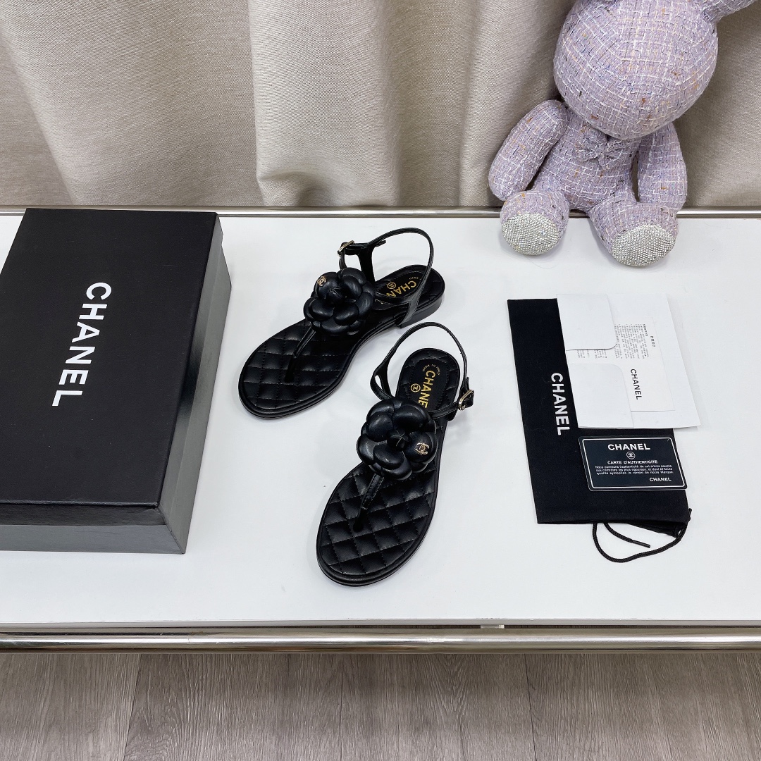 [TOP] CH@NEL Slippers - 3 Colors - Chanel
