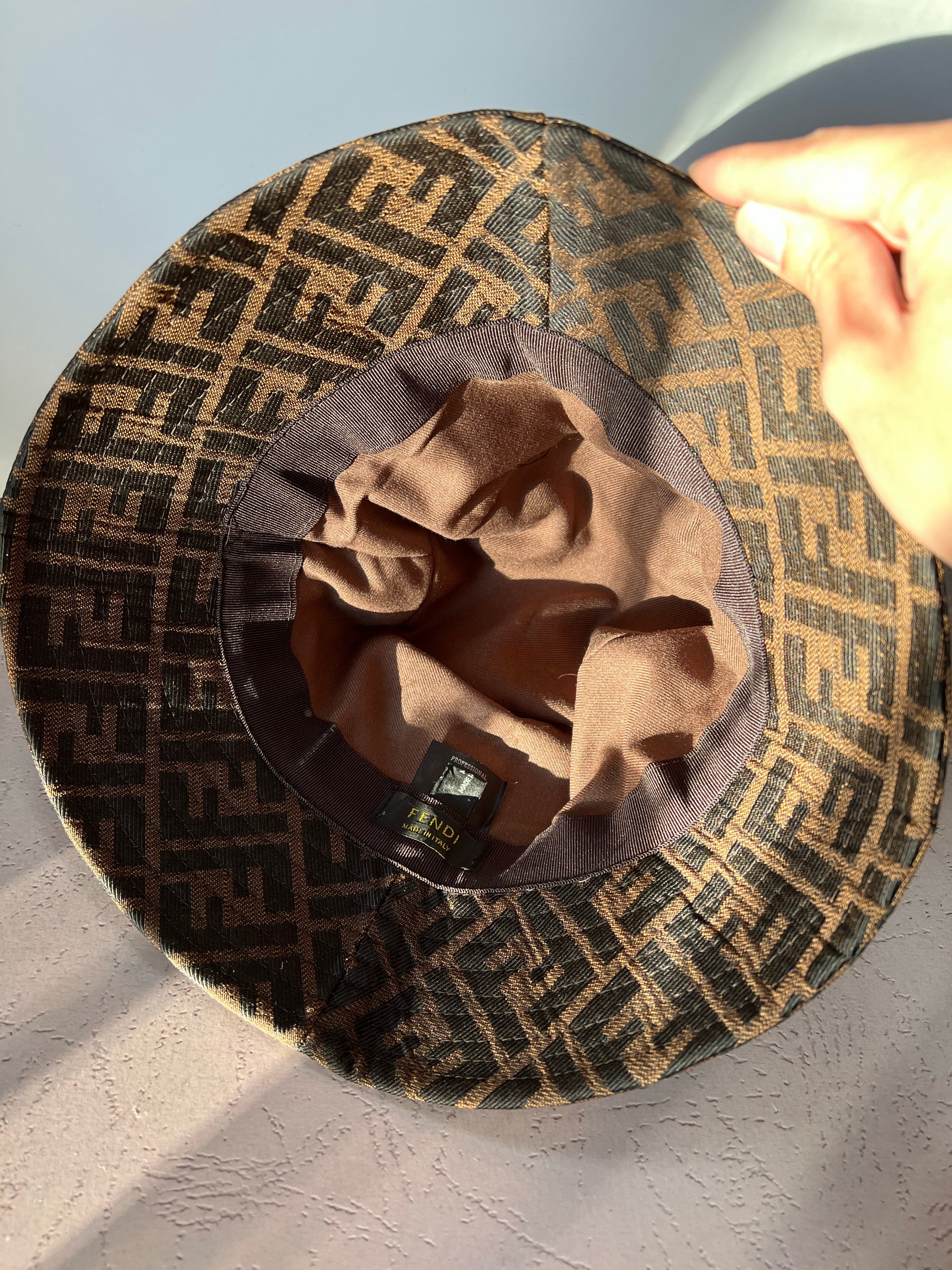 [TOP] FNDI Fndi Monogram Bucket Hat - Fendi