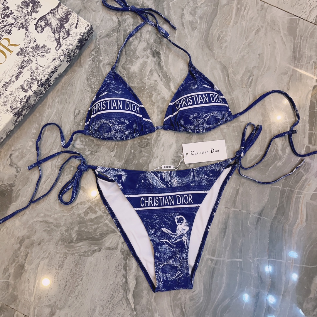 [TOP] D!or  Bikini - Blue - Christian Dior