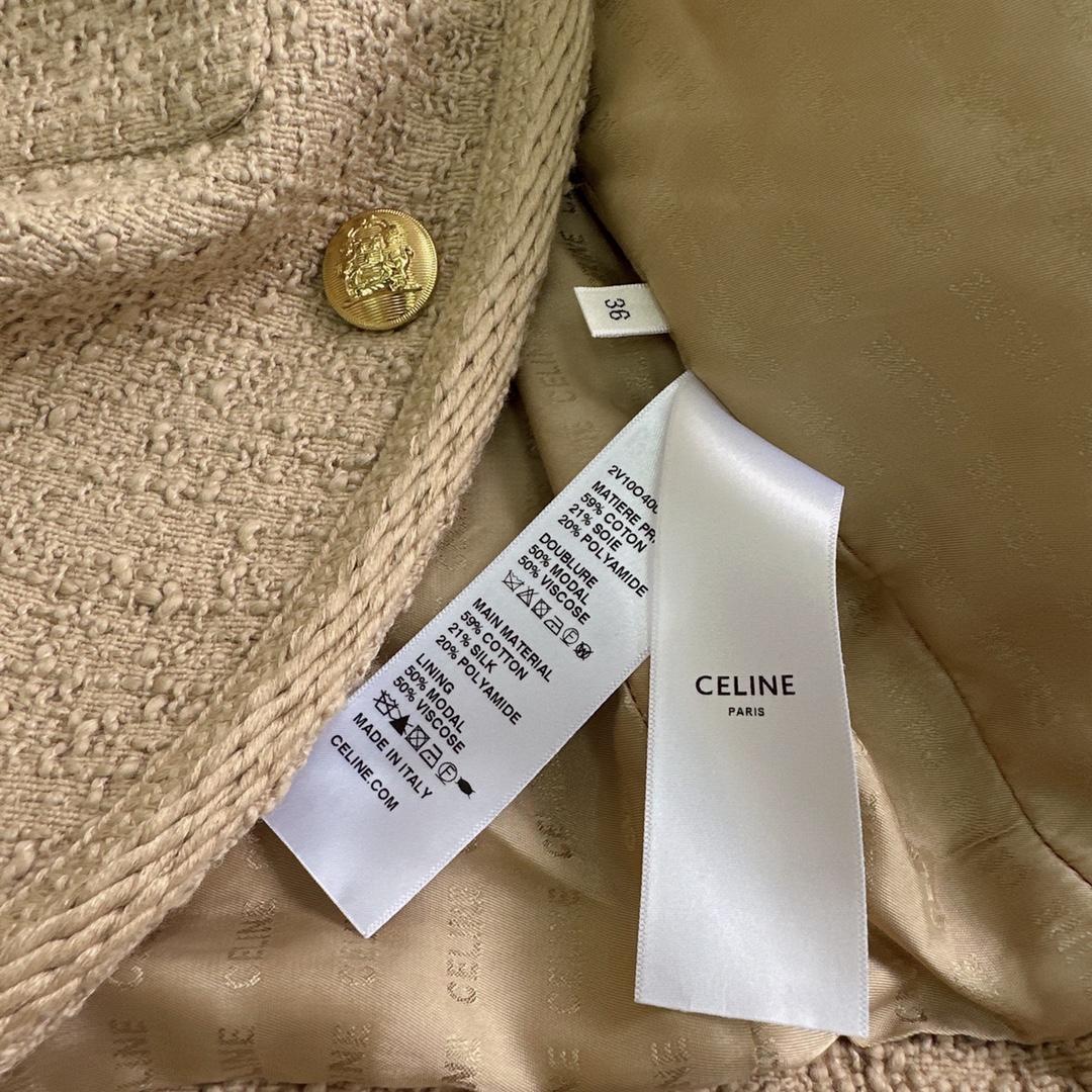 [TOP] CLINE 23Ss Striped Jacket - Celine