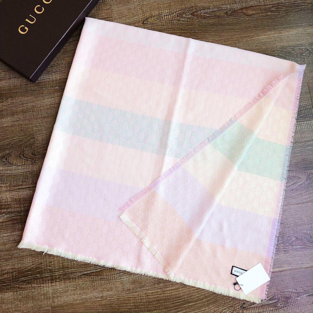 [TOP] GUCC! Scarf Big Square  - Light Pastel Multi-Color - Gucci