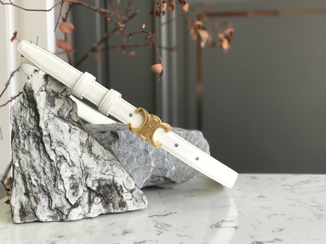 [TOP] CLINE Triomphe Belt 1.8cm - 3 Color - Celine