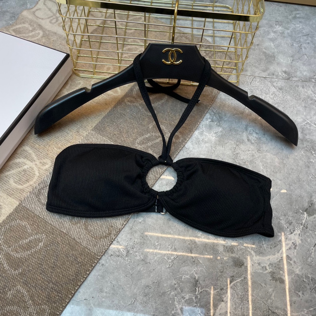 [TOP] CH@NEL Bikini - Black - Chanel