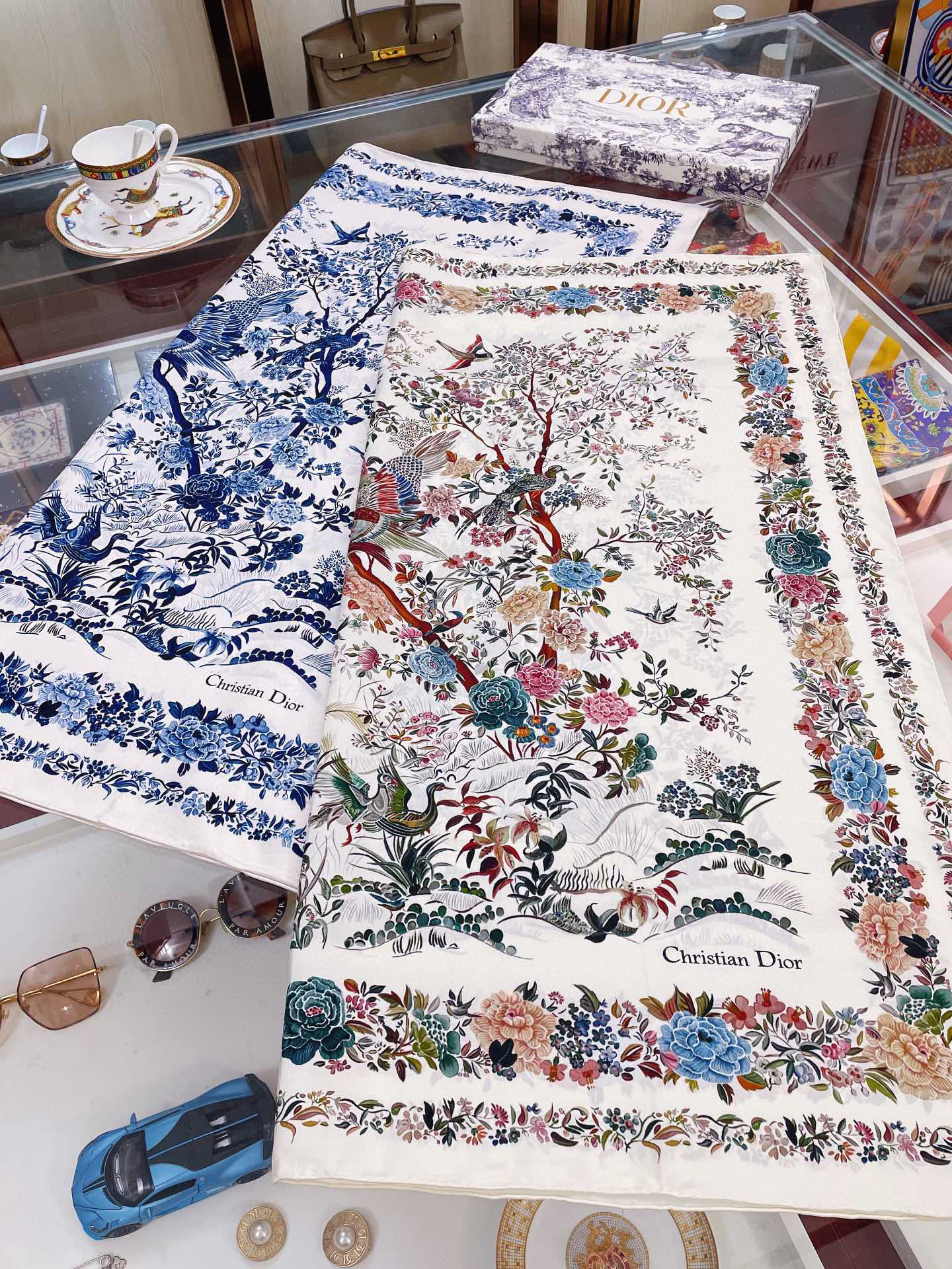 [TOP] D!or JARDIN D'HIVER  SCARF 90 x 90 cm - Two Colours - Christian Dior