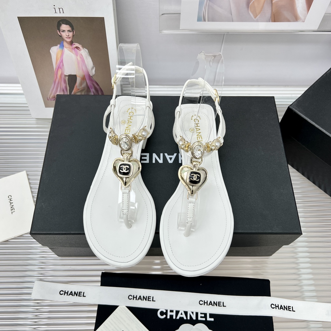 [TOP] CH@NEL Flip Flops  Sandals - 4 Color - Chanel