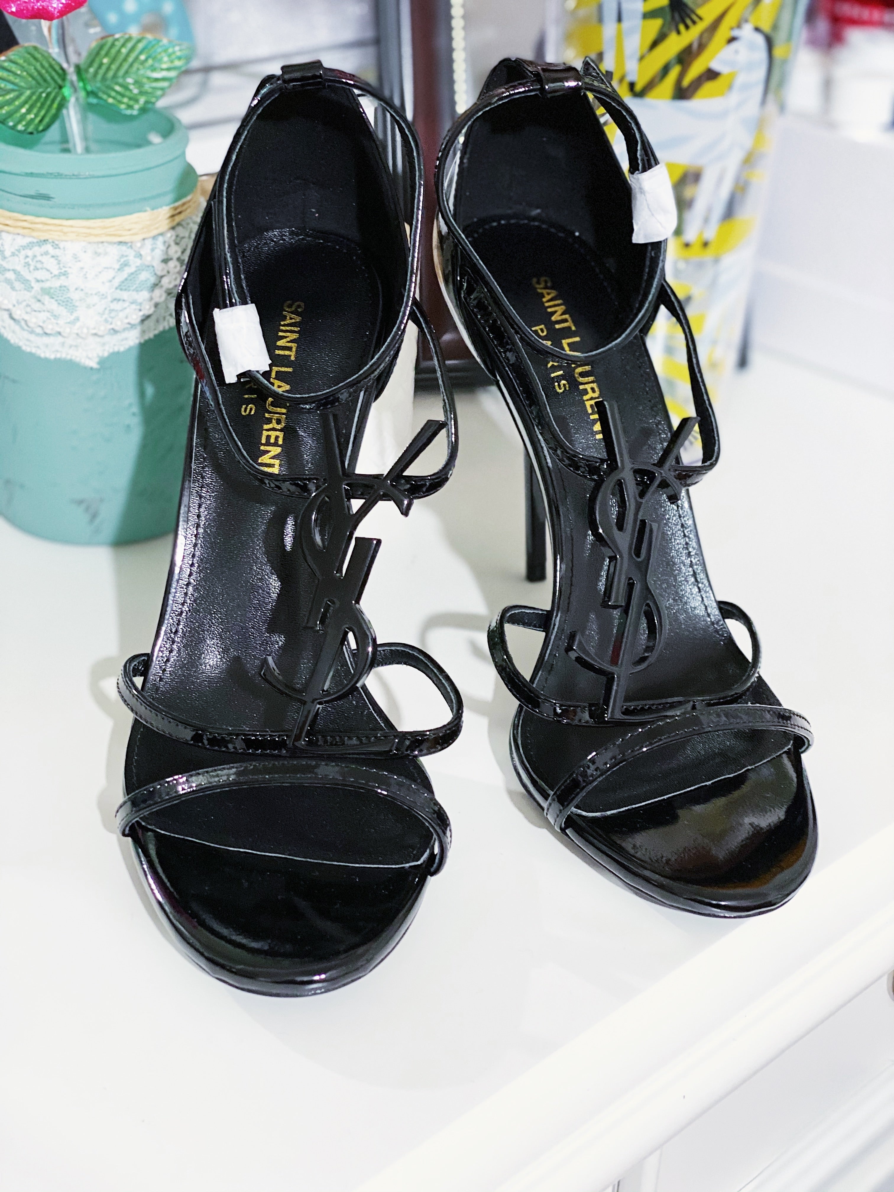 [TOP] Y$L High Heels - ALL BLACK - Ysl Yves Saint Laurent