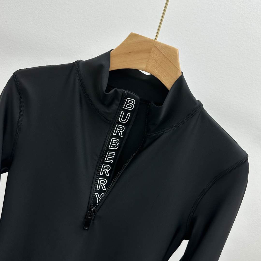 [TOP] BURBRRY BR Embroidery Shirt - Black - Burberry