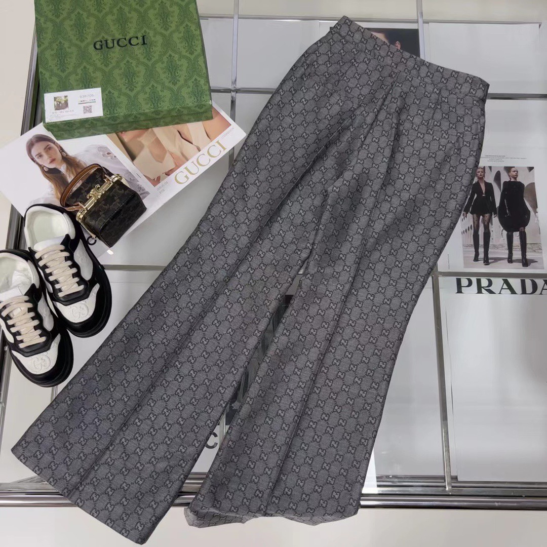 [TOP] GUCC! Suit Trousers - Grey - Gucci