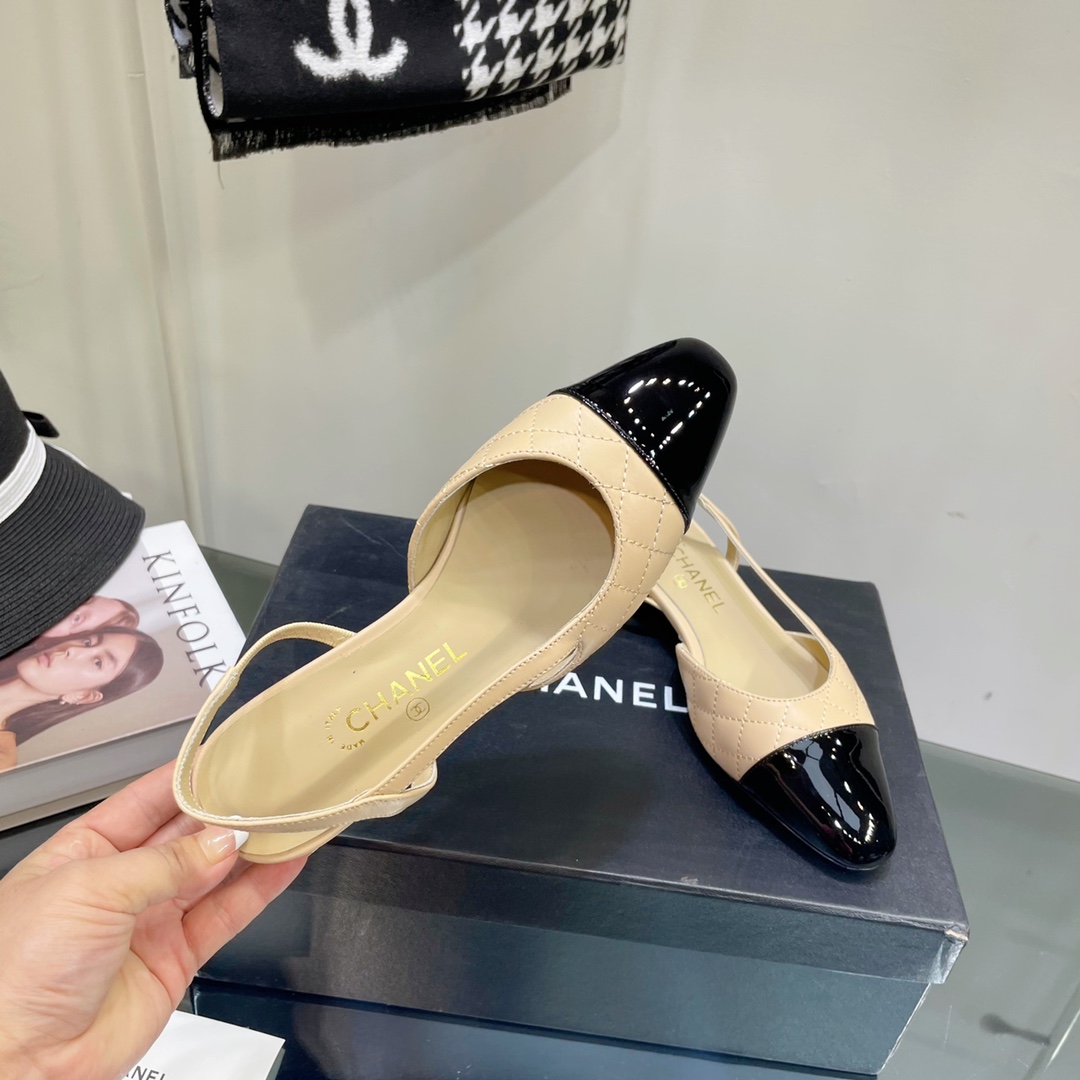 [TOP] CH@NEL Two Tone Plaid Flats  - 4 Colours - Chanel