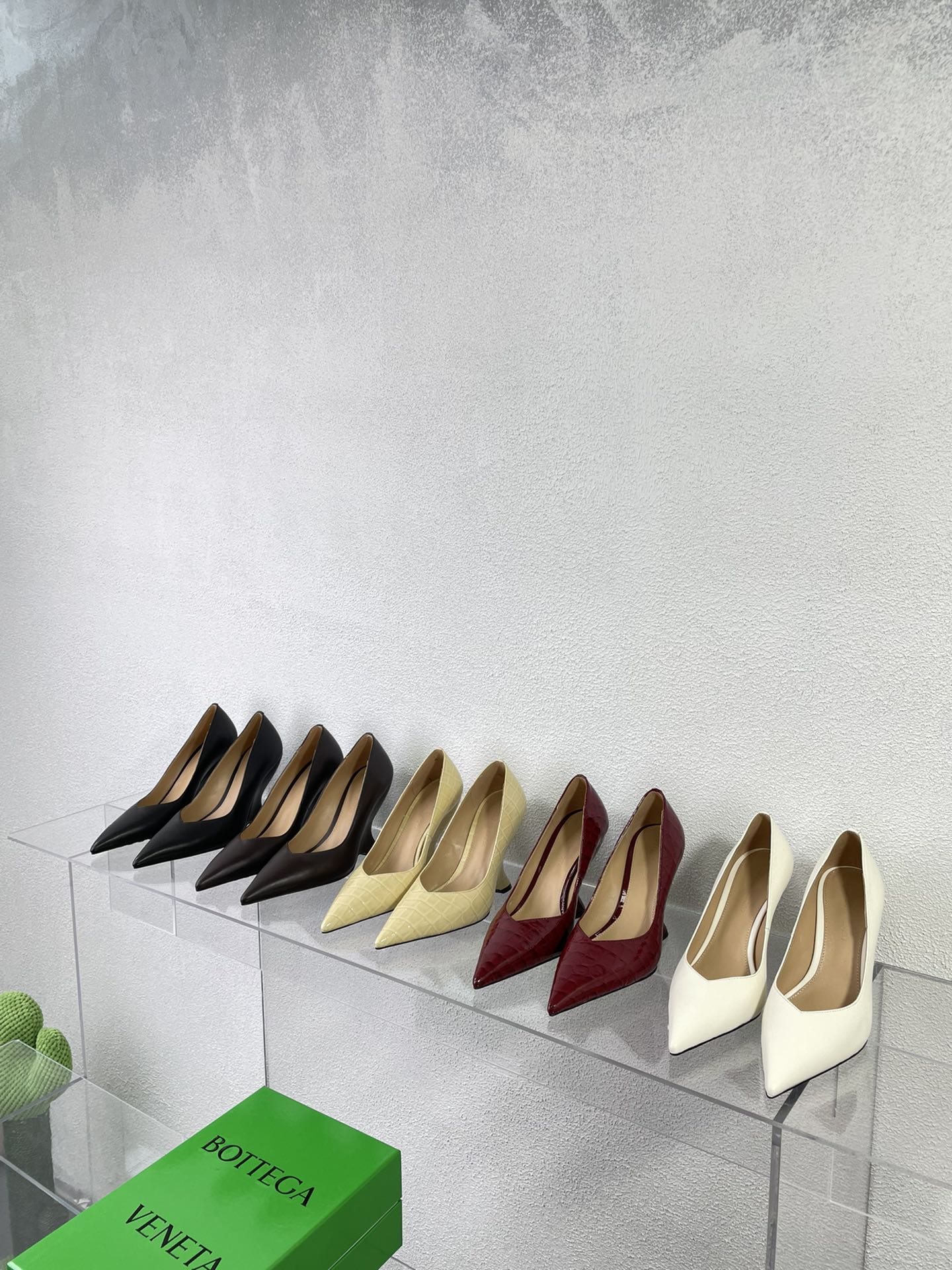 [TOP] B&V Wedge Heel Pointed Toe Shoes - 5 Colors - Lambskin - Bottega Veneta