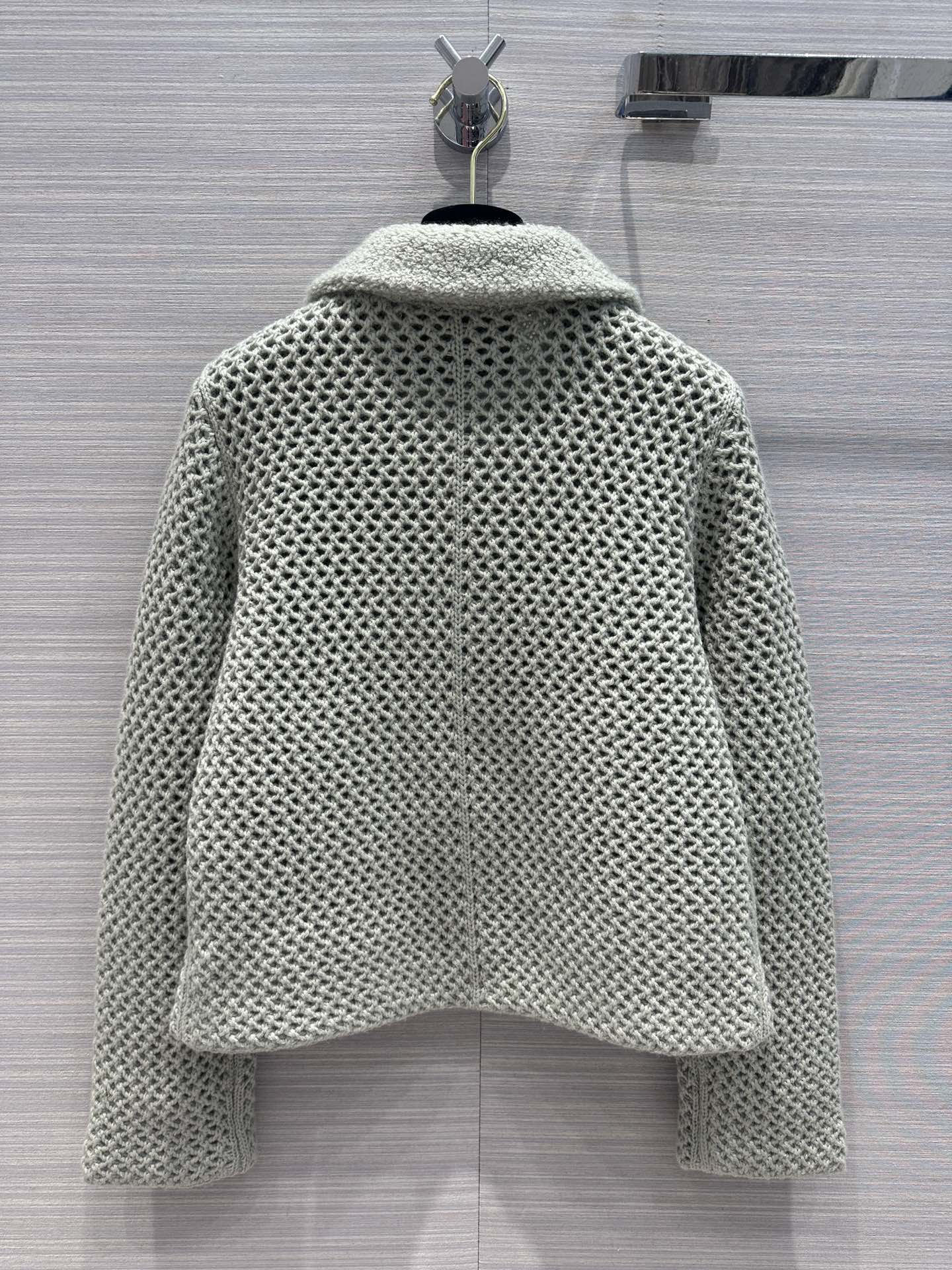 [TOP] FNDI Zip Lapel Cashmere Jacket - Green - Fendi