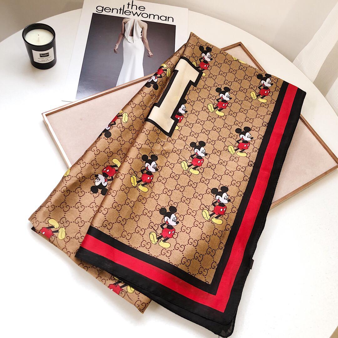 [TOP] GUCC! Gucci x Mickey Mouse Big Scarf 70CM X 190CM - Gucci