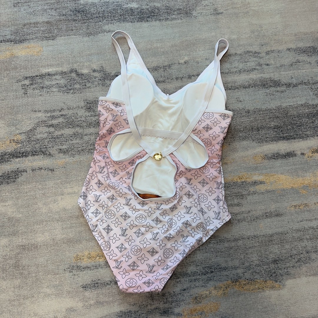 [TOP] L&V Swimsuit - Pink - LV Louis Vuitton