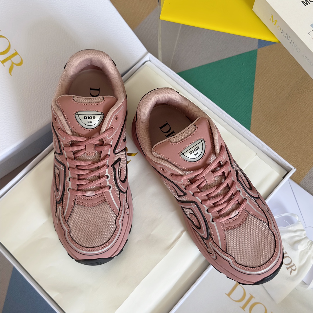 [TOP] D!or B30 Low Top Sneakers - Pink - Christian Dior