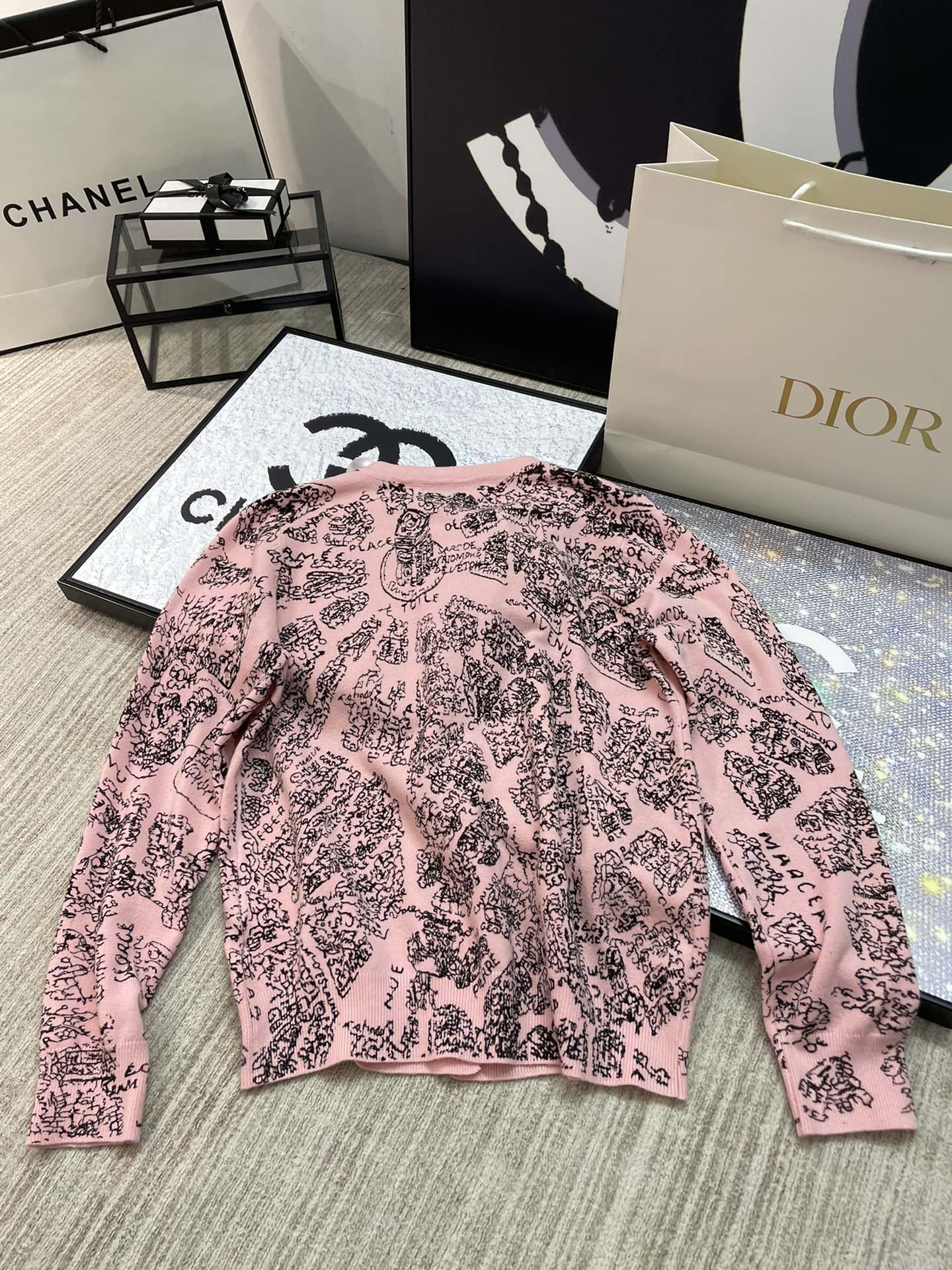 [TOP] D!or Knit Pullover Cardigan - 2 Colors - Dior