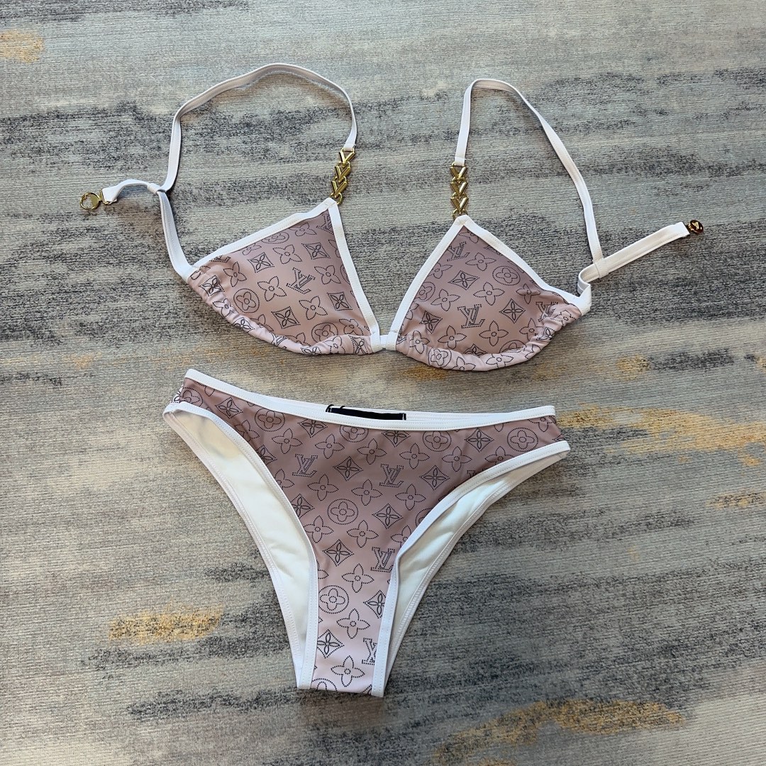[TOP] L&V Bikini - Pink - LV Louis Vuitton