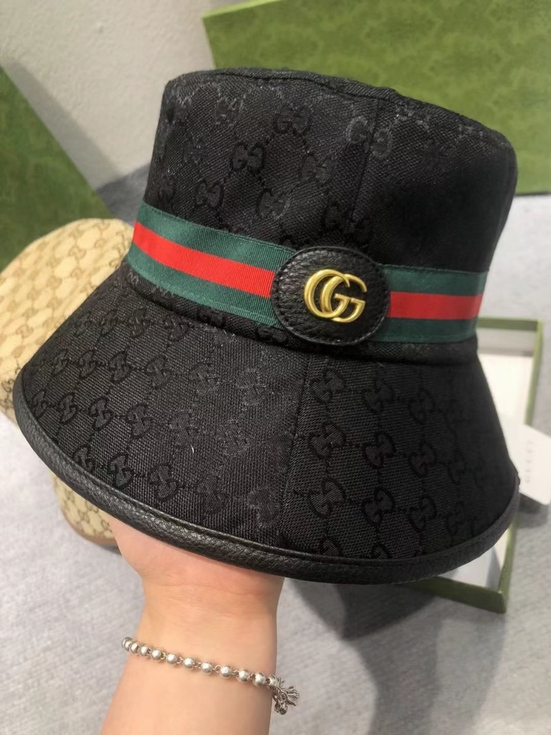 [TOP] GUCC! Supreme Bucket Hat with Logo - 2 Color - Gucci