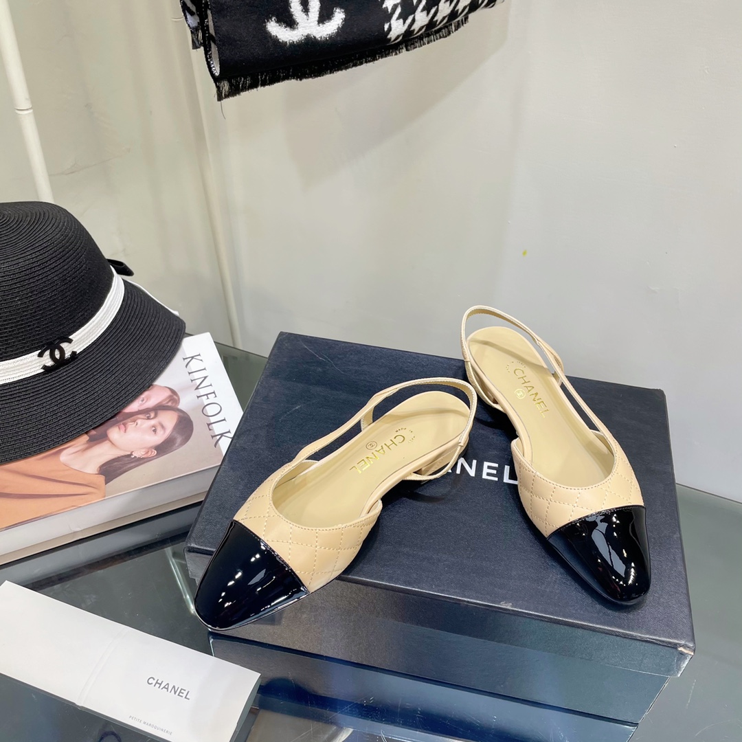 [TOP] CH@NEL Two Tone Plaid Flats  - 4 Colours - Chanel