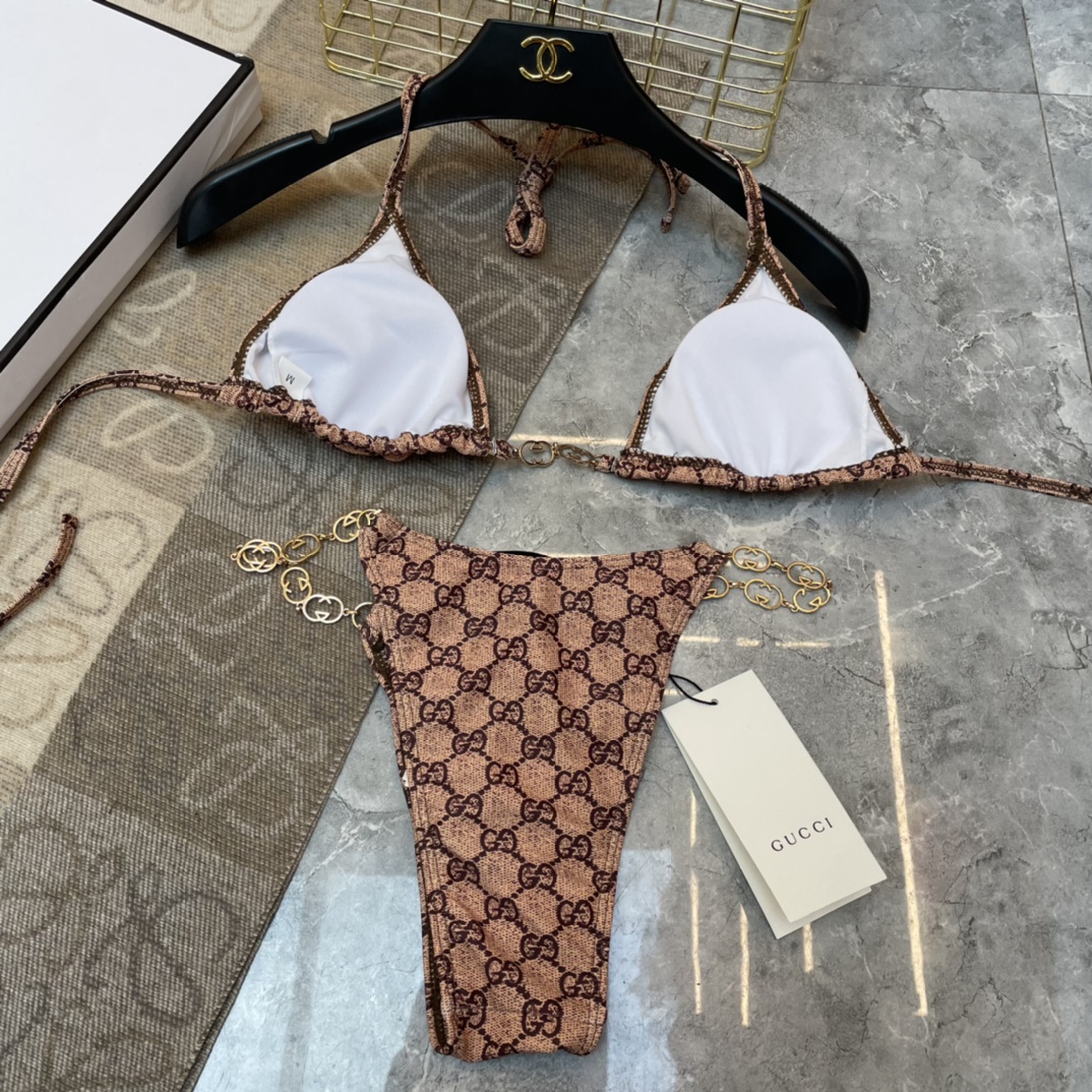 [TOP] GUCC! Classic Bikini - Brown - Gucci