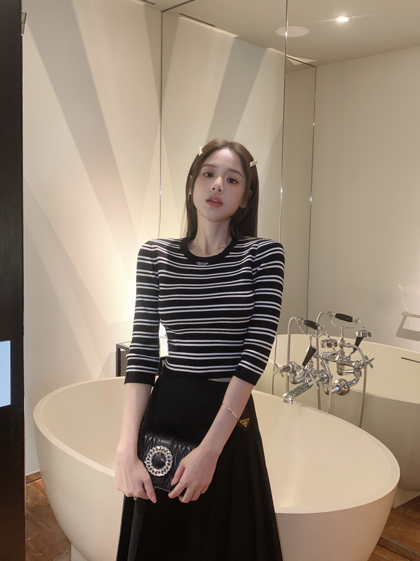 [TOP] PR@DA Knitwear Stripe - Prada