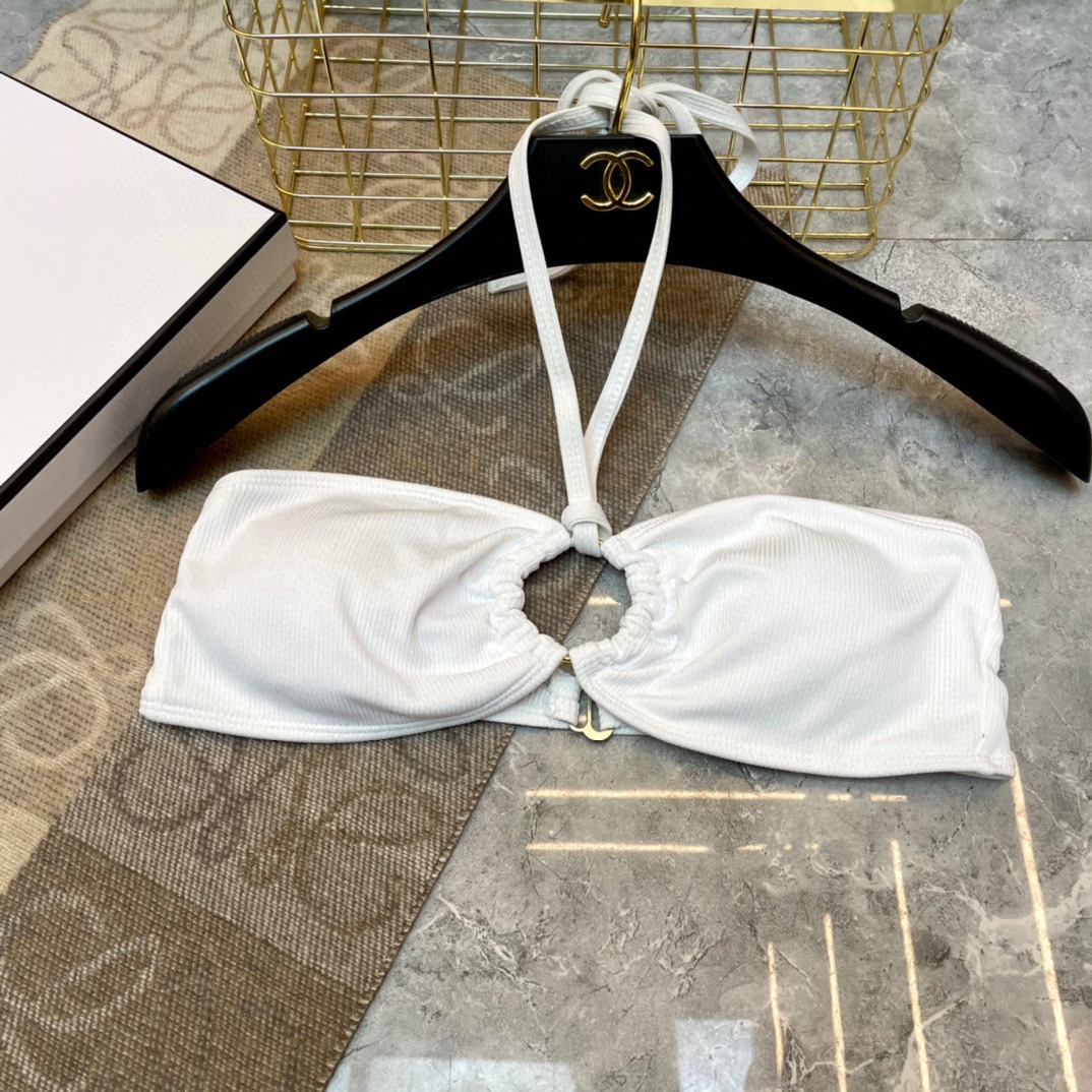 [TOP] CH@NEL Bikini - White - Chanel