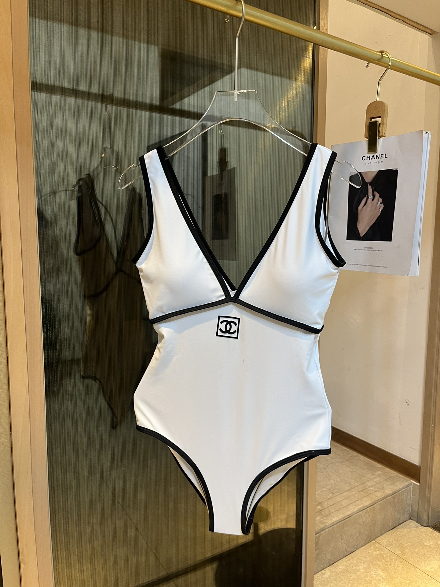 [TOP] CH@NEL Swimsuit - 2 Color - Chanel