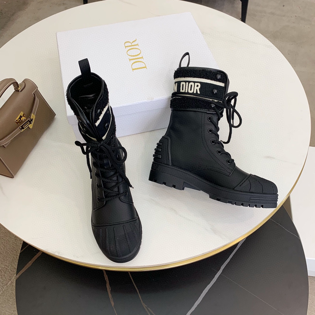 [TOP] D!or CD Logo Short Ankle Boots - Christian Dior
