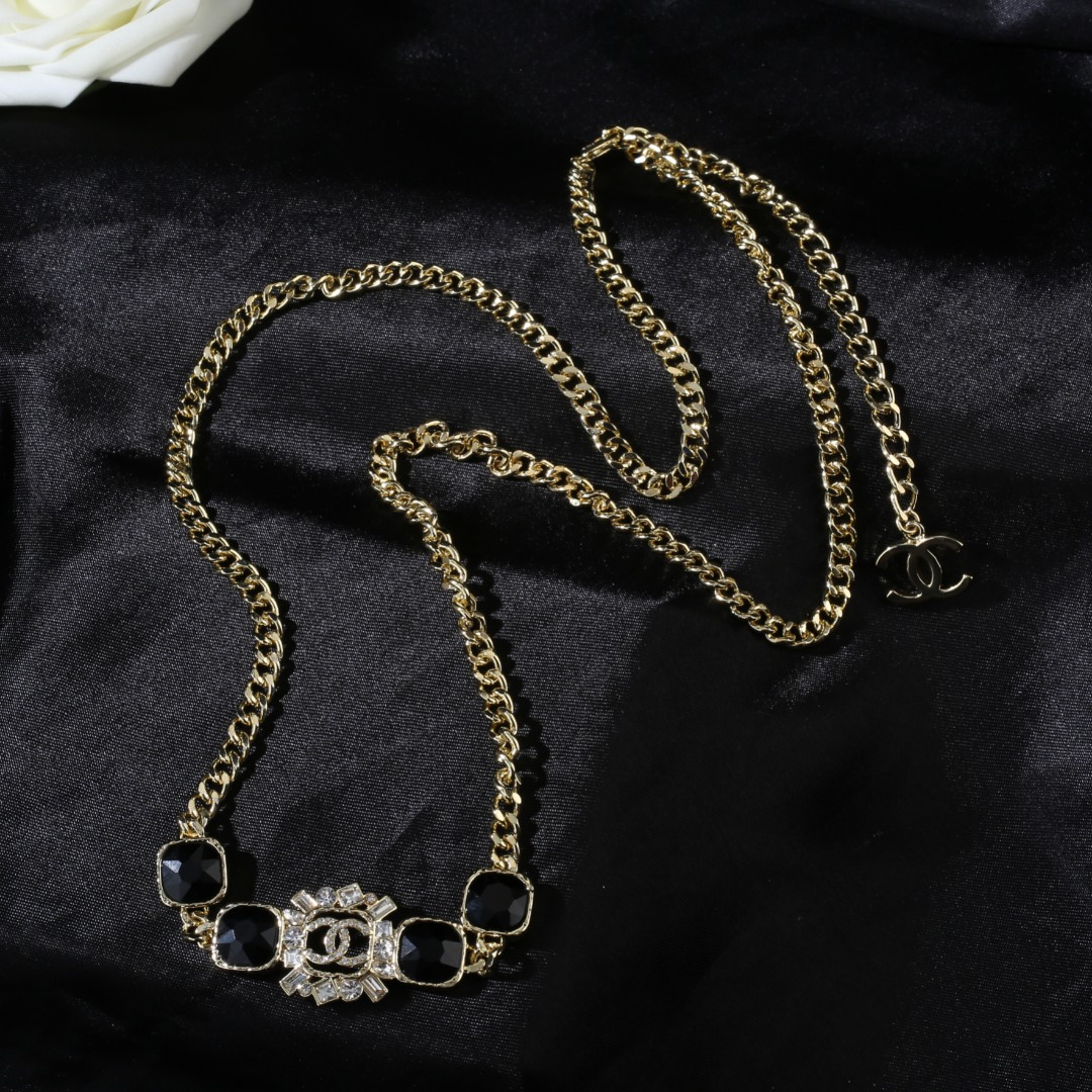 [TOP] CH@NEL Crystal Rhinestone Waist Chain  - Chanel