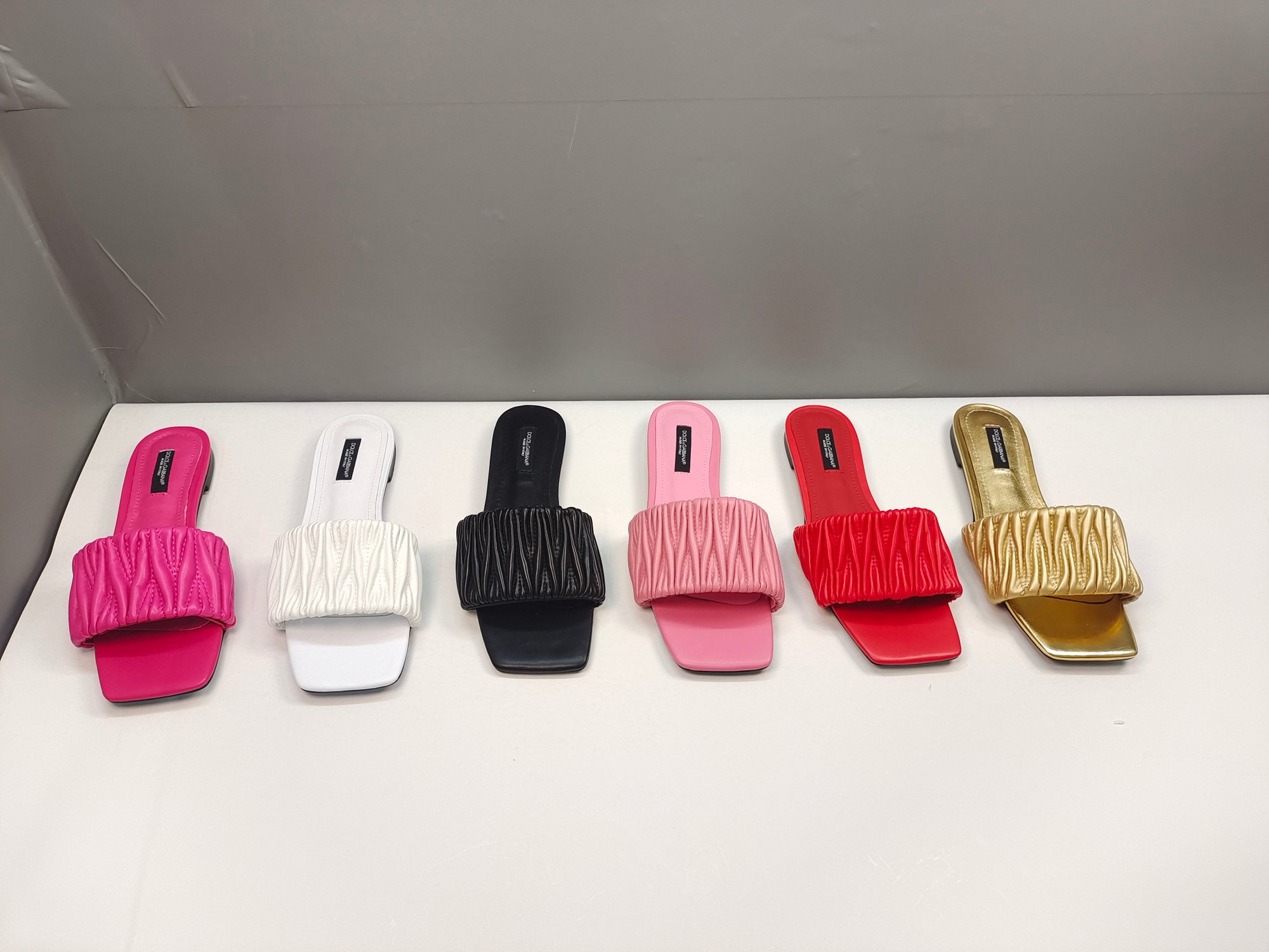 [TOP] D^G Slides Leather - 6 Colors - Dolce&Gabbana