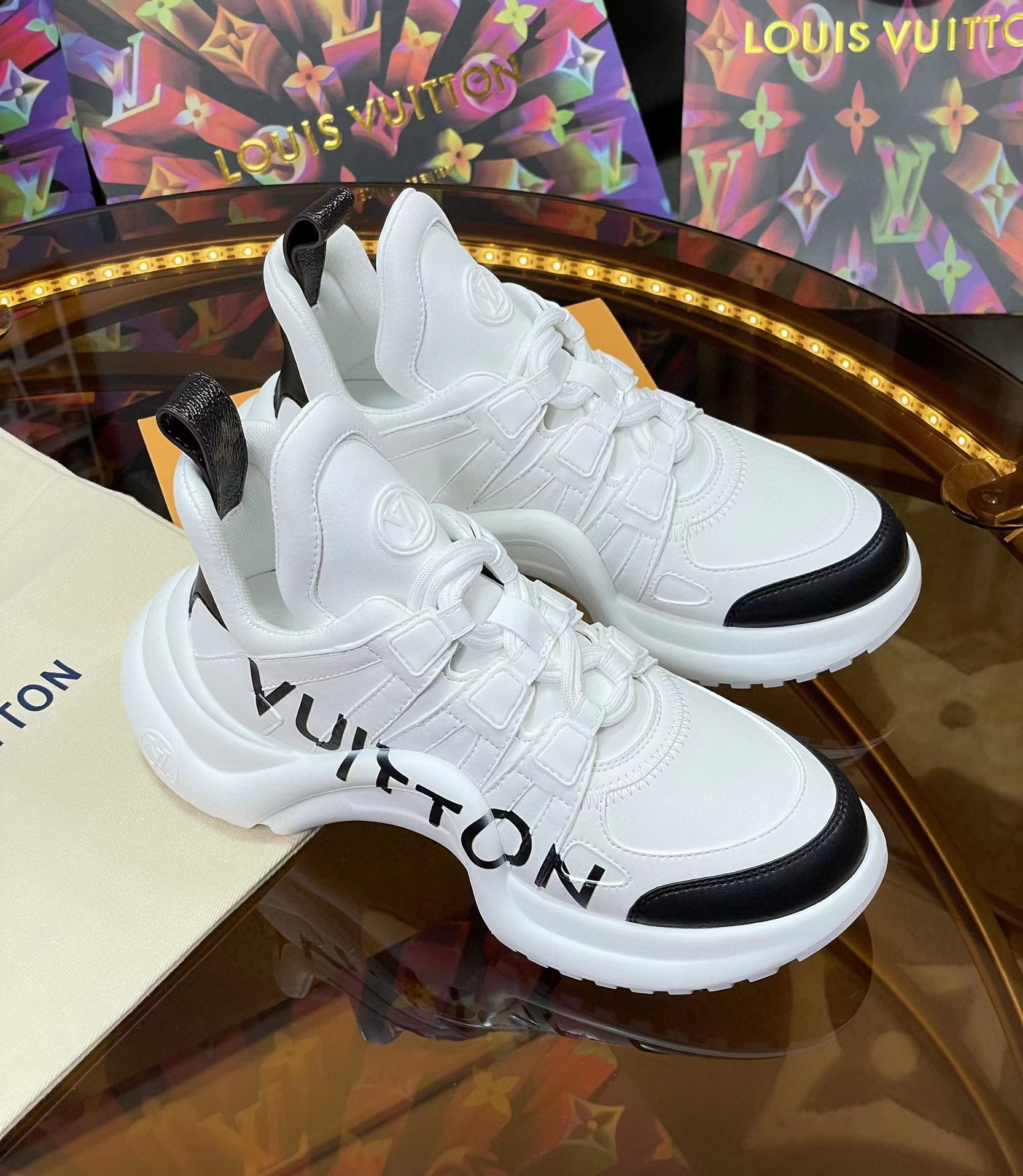 [TOP] L&V L*V Archlight Sneakers 20SS - Black/Pink - LV Louis Vuitton