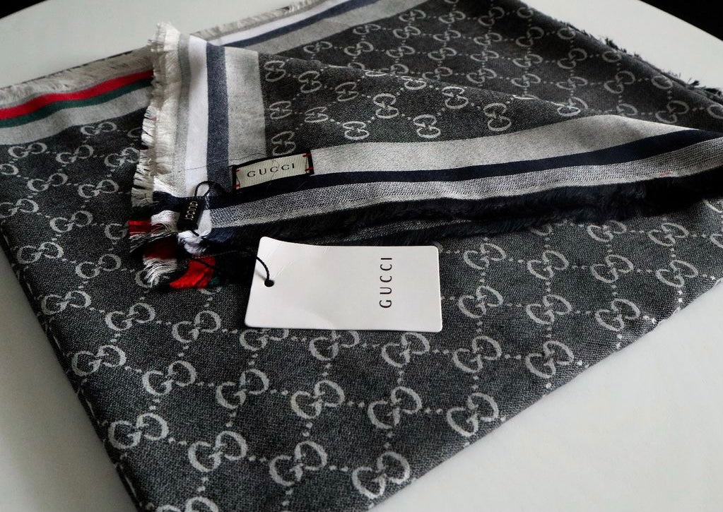 [TOP] GUCC! Fall-Winter Scarf - Grey - Gucci