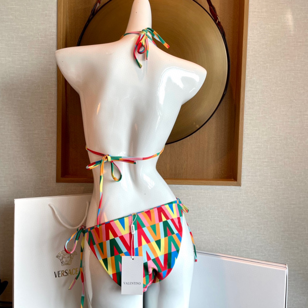 [TOP] V@LENTINO Rainbow Swimsuit Bikini- Valentino