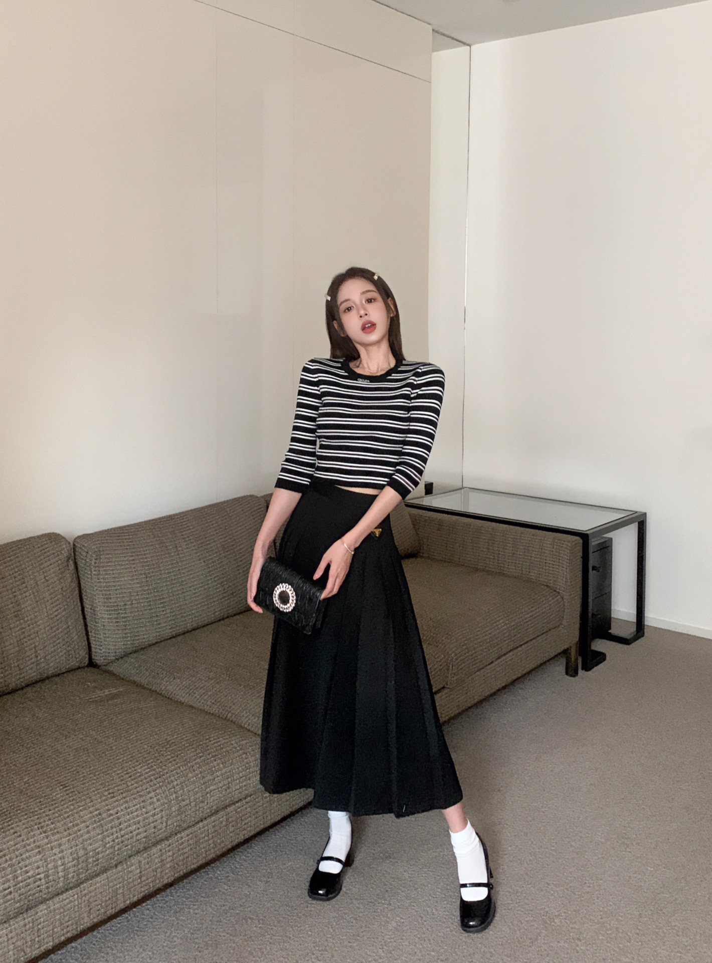 [TOP] PR@DA Knitwear Stripe - Prada