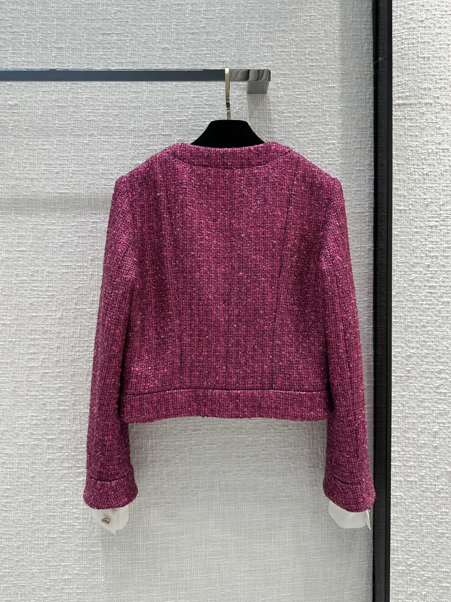 [TOP] CH@NEL Tweed Jacket - Pink -  Chanel