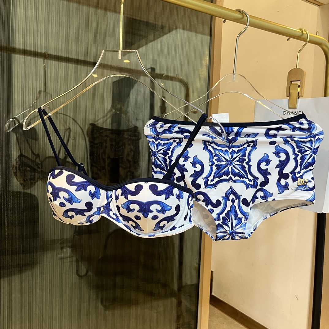 [TOP] D^G Swimsuit -  Blue - Dolce&Gabbana