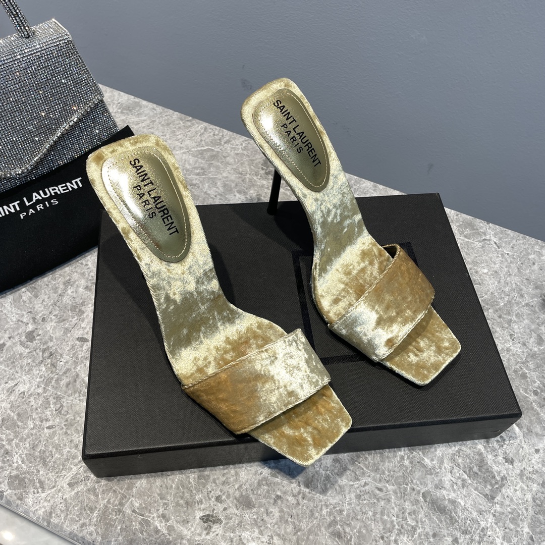 [TOP] Y$L Lacquered high heeled sandals - 2 Color - Ysl Yves Saint Laurent