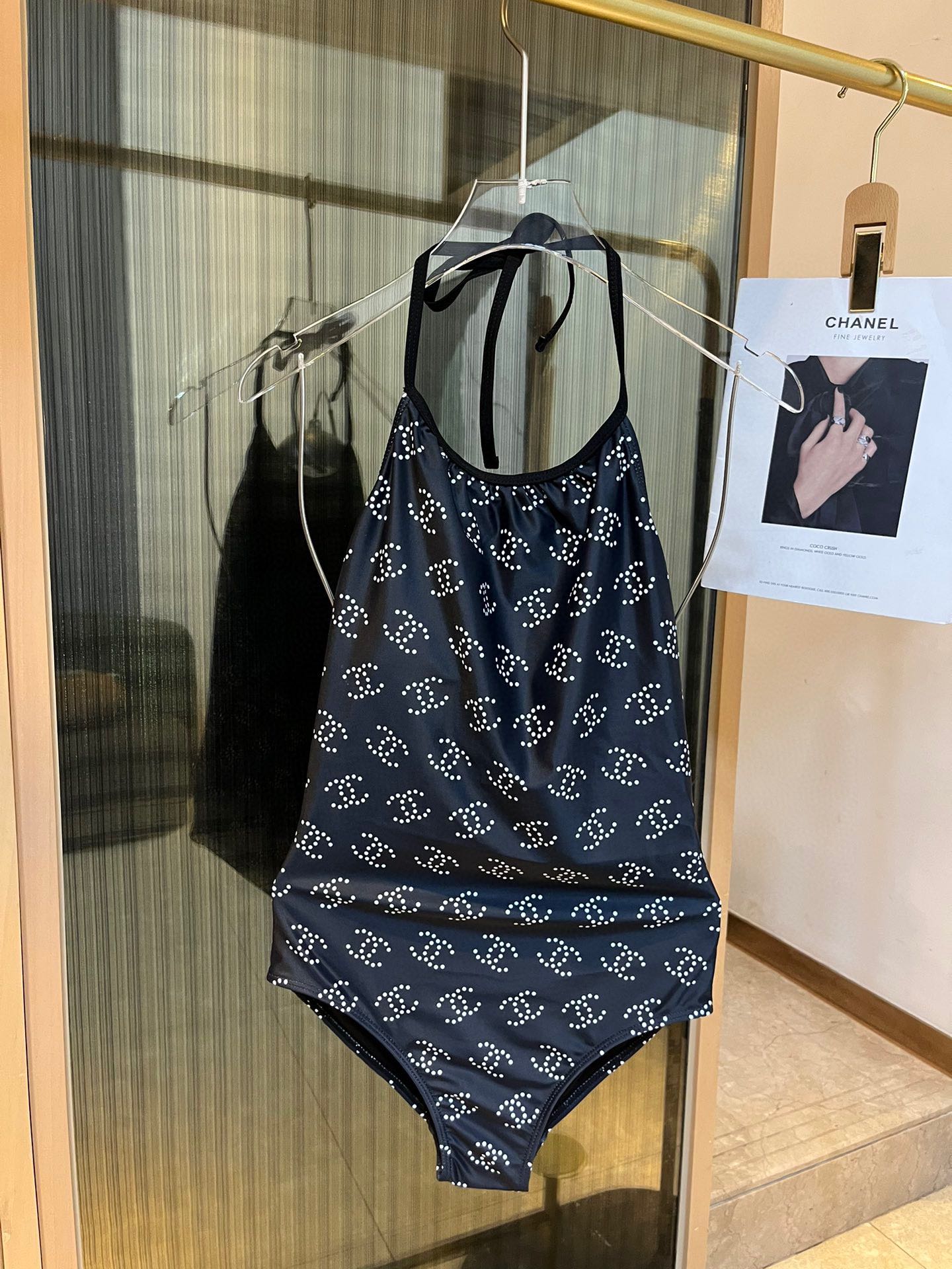 [TOP] CH@NEL one piece swimsuit - Black - Chanel