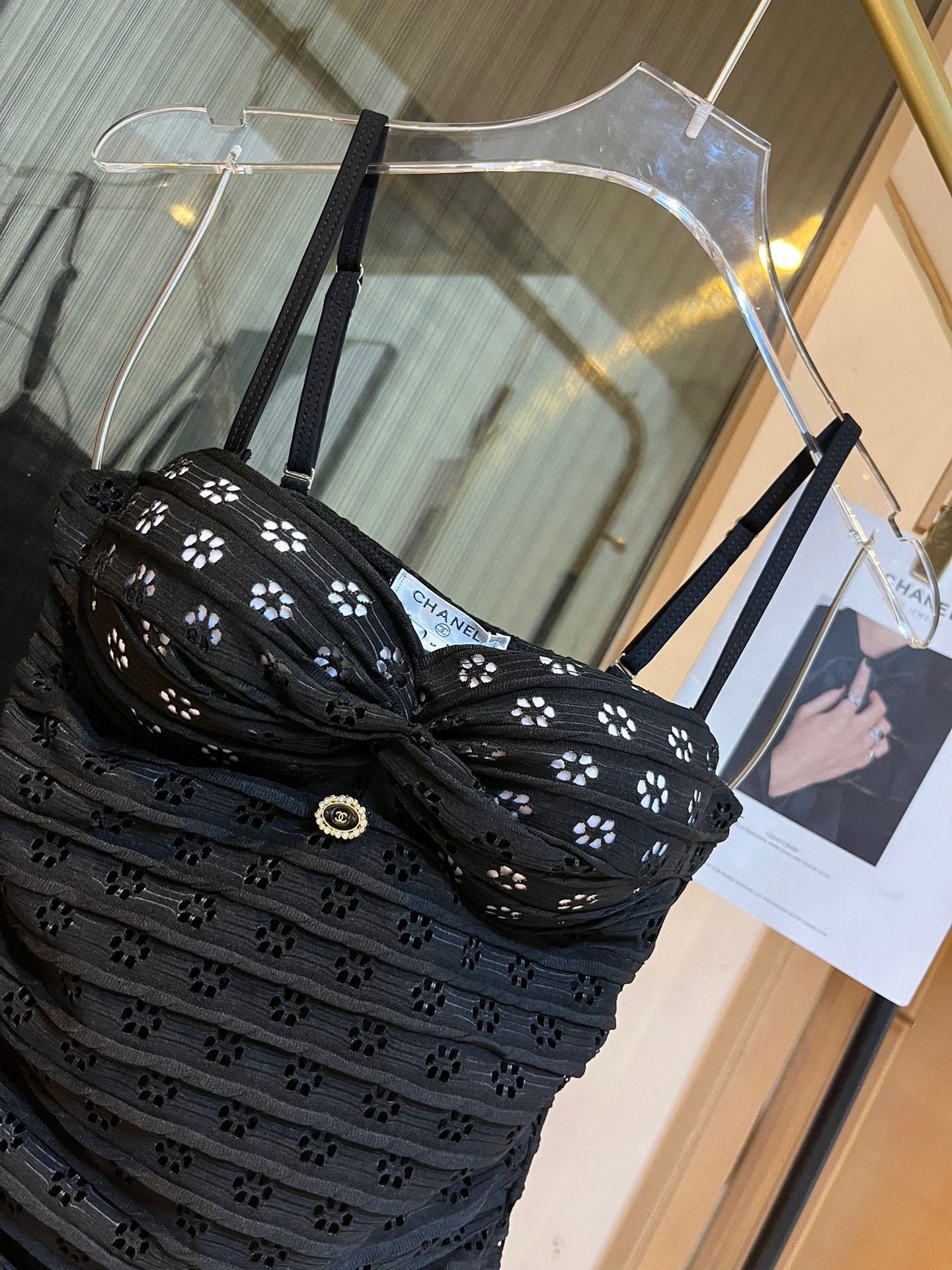 [TOP] CH@NEL One-Piece Swimsuit - Black - Chanel