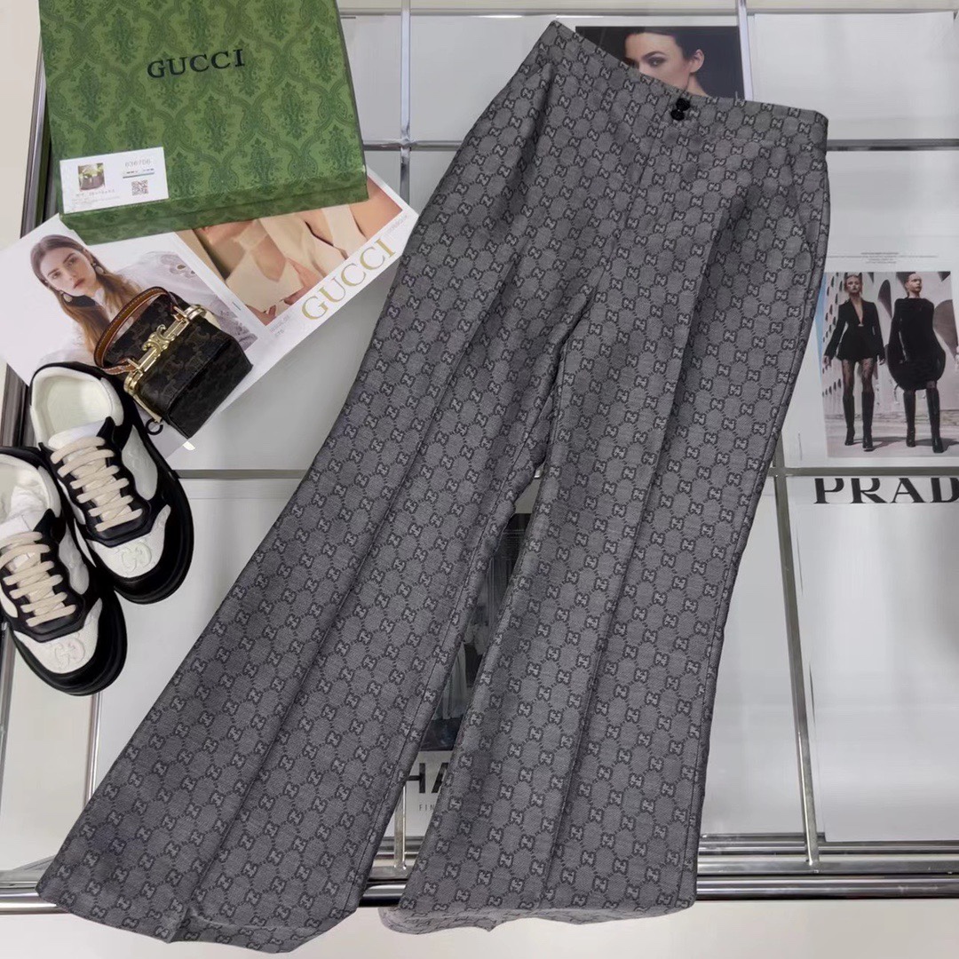 [TOP] GUCC! Suit Trousers - Grey - Gucci