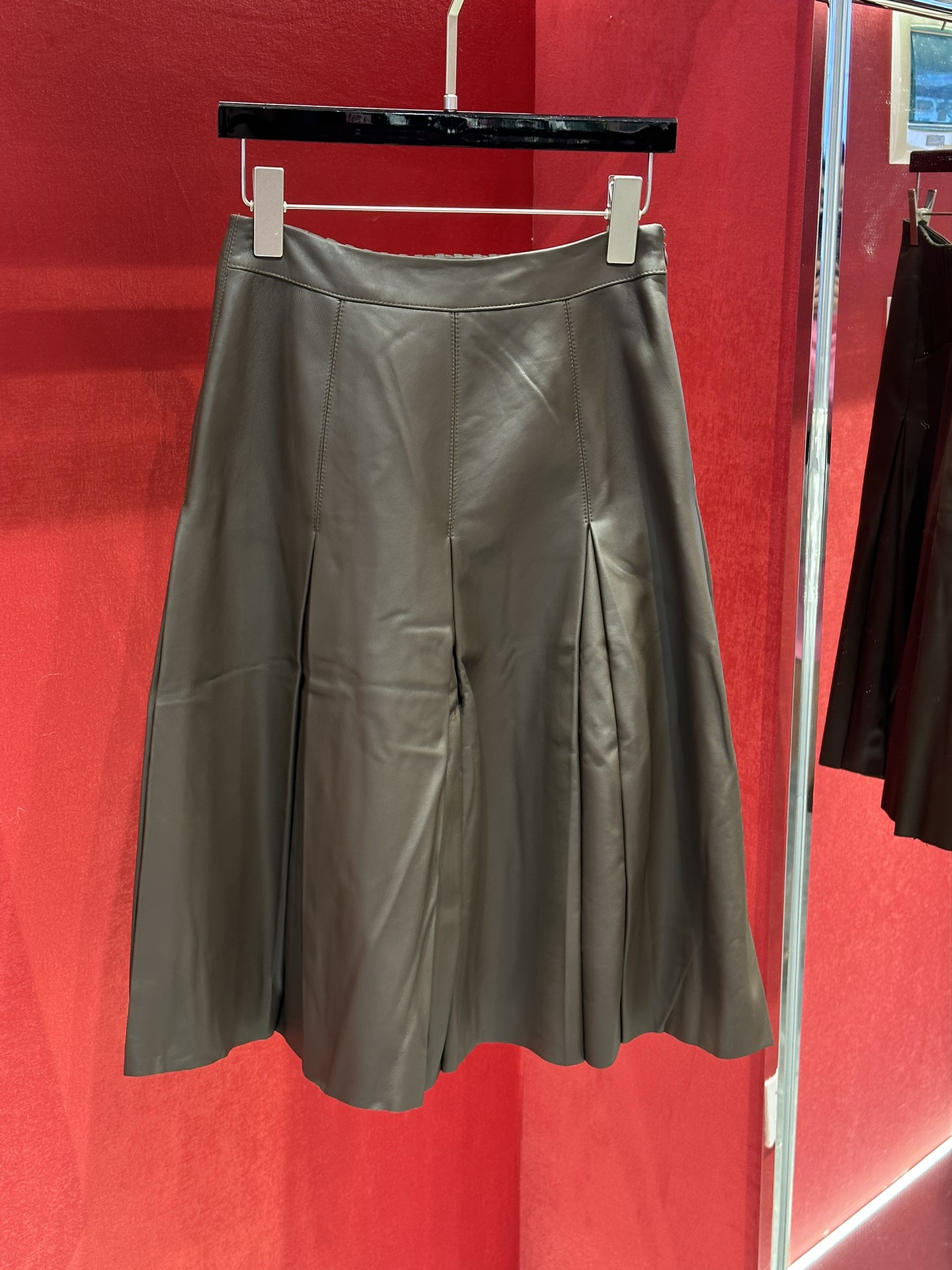 [TOP] CLINE Leather Skirt - Celine