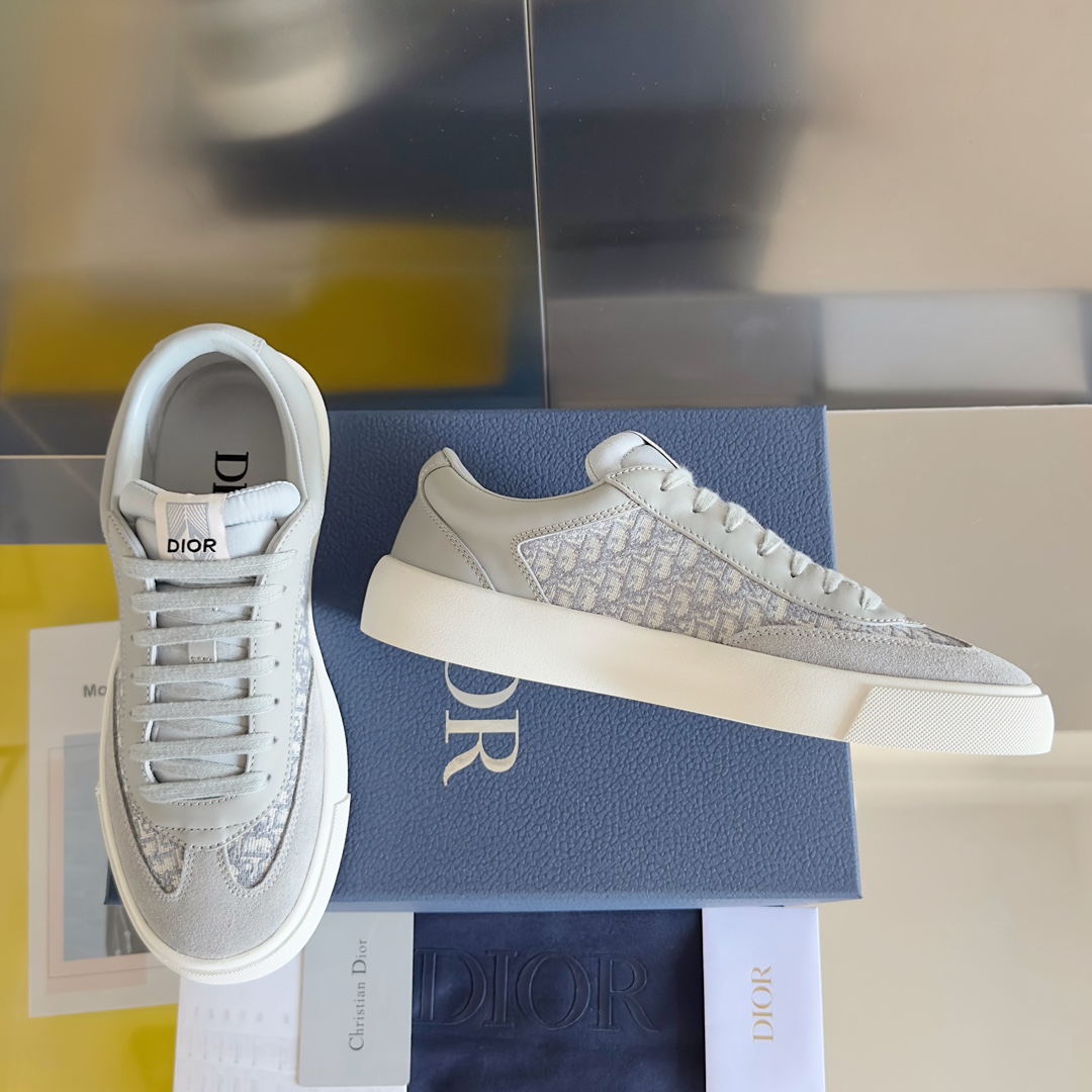 [TOP] D!or B101 Low Top Sneakers - Gray - Christian Dior
