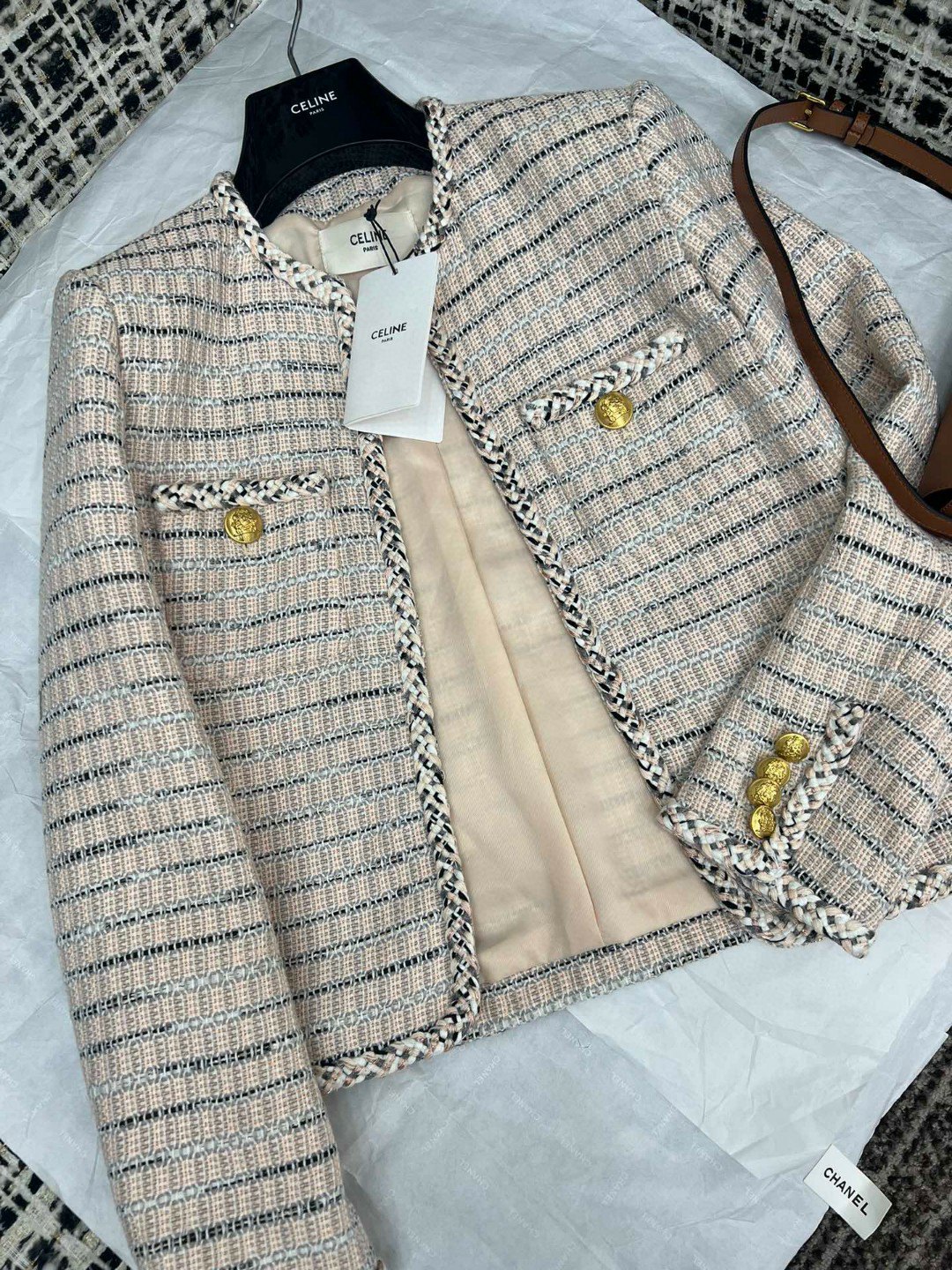 [TOP] CLINE Striped Jacket - Celine