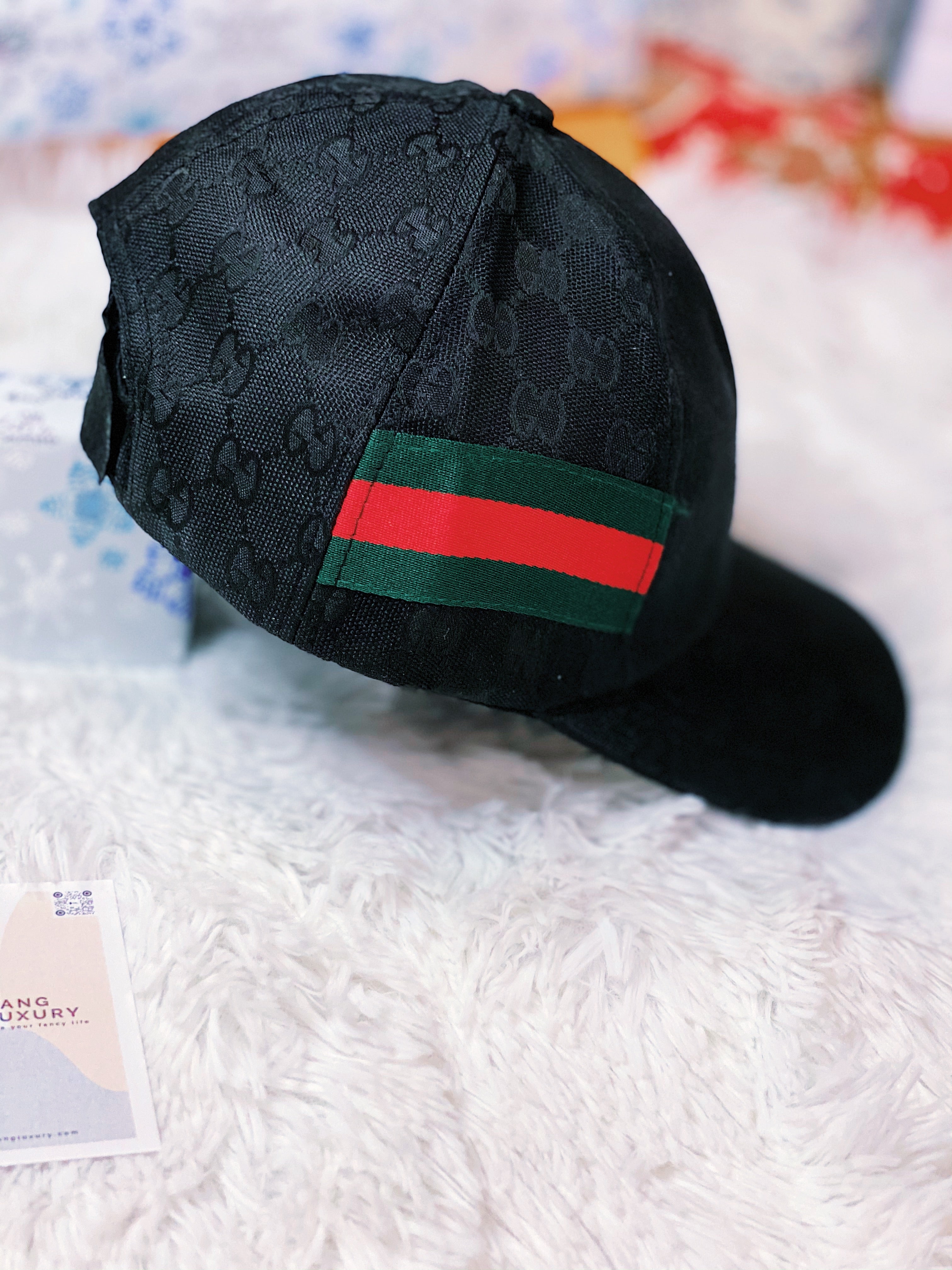 [TOP] GUCC! Black Cap - Gucci