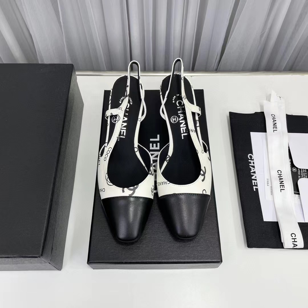 [TOP] CH@NEL Leather High heel Sandals - 2 Color - Chanel